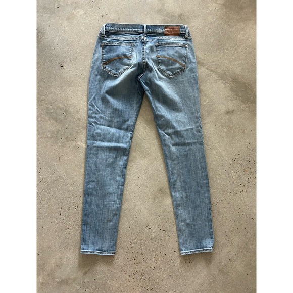 Driftwood Embroidered Marilyn Jeans Size 27 Floral Stretch Denim Blue White GUC - Picture 3 of 12